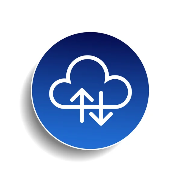 Cloud pictogram — Stockvector