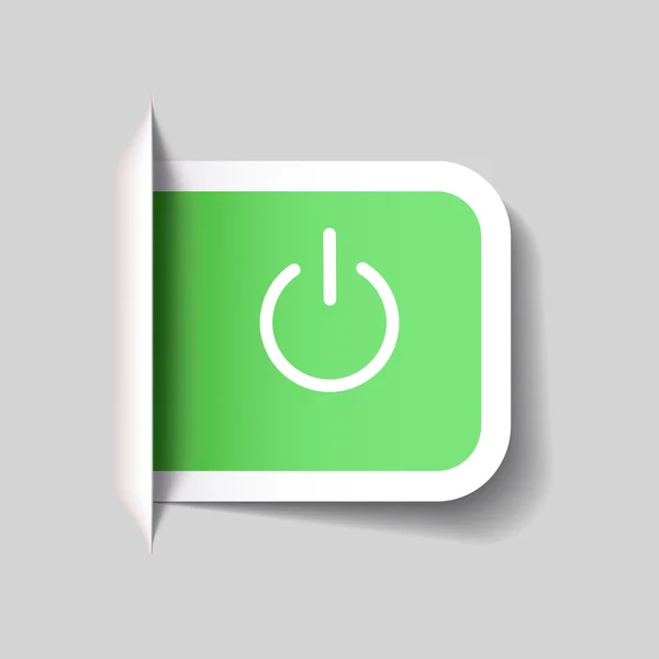 Strømknap ikon – Stock-vektor
