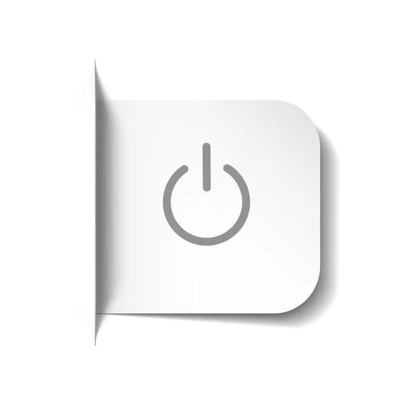 Botón de encendido icono — Archivo Imágenes Vectoriales
