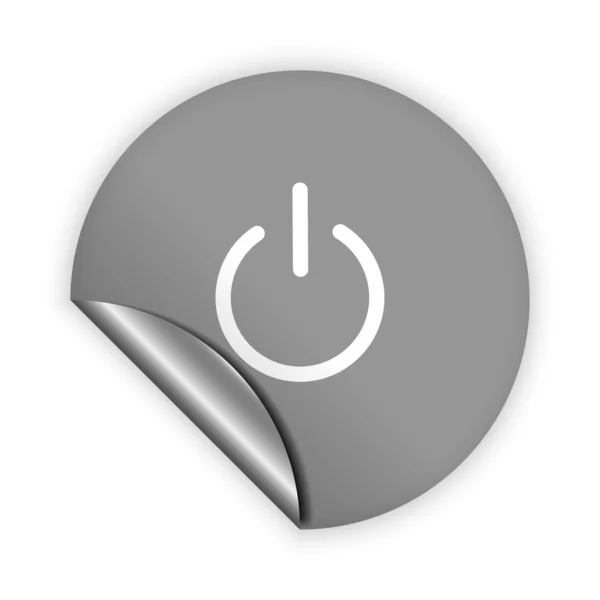 Icône de puissance de bouton — Image vectorielle