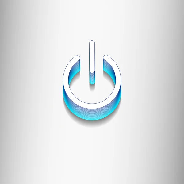 Icône de puissance de bouton — Image vectorielle