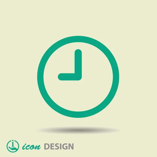 Icono del reloj — Vector de stock