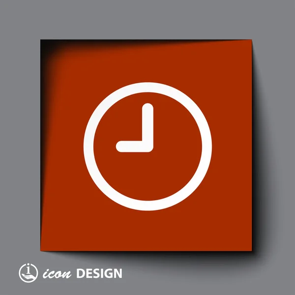 Icono del reloj — Vector de stock