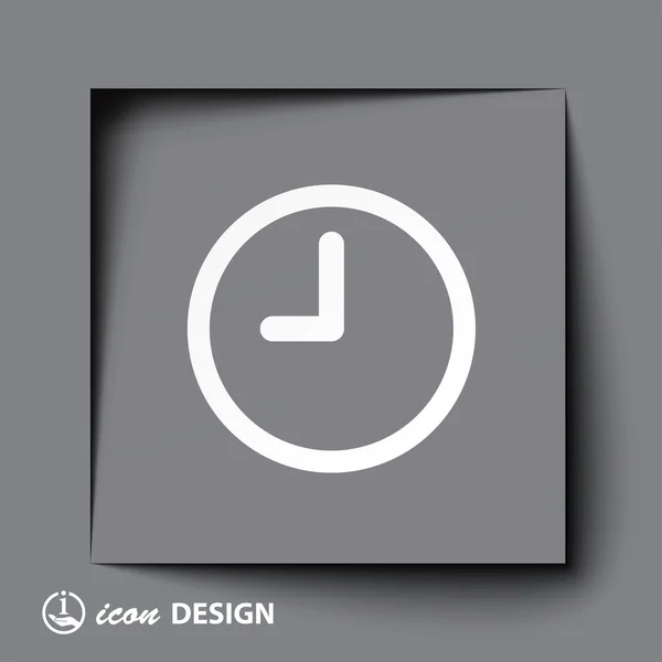 Icono del reloj — Vector de stock