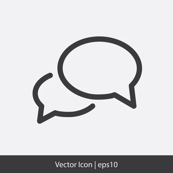 Meddelande eller chat-ikonen — Stock vektor