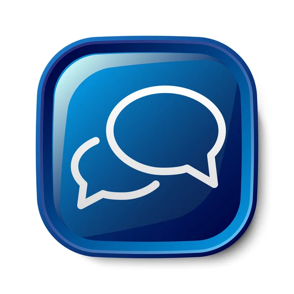 Icono de mensaje o chat — Vector de stock