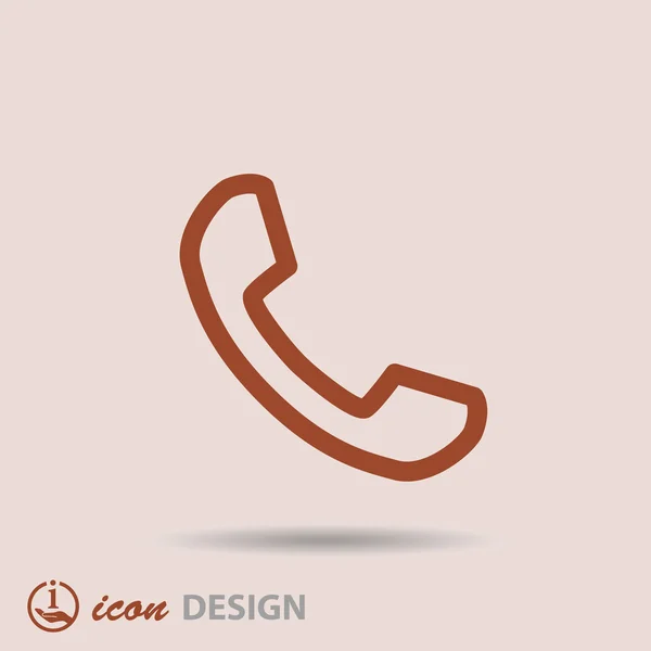 Telefoonpictogram — Stockvector