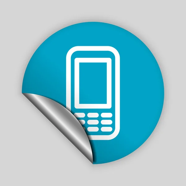 Mobiele telefoon icoon — Stockvector