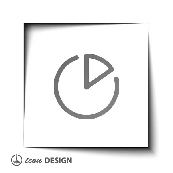 Icono gráfico circular — Vector de stock