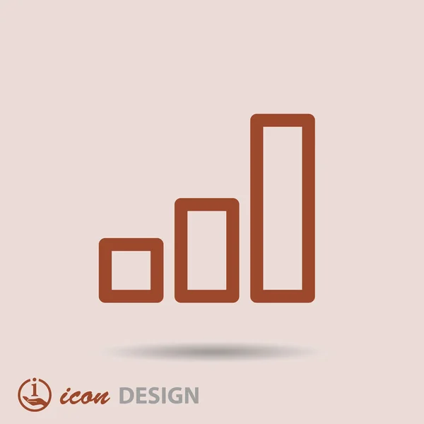 Graph icon — Stock Vector