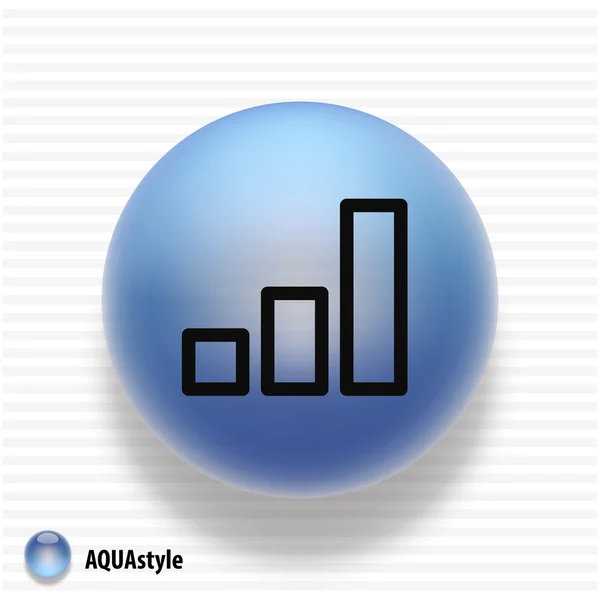 Graph icon — Stock Vector