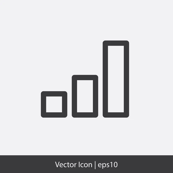 Graph icon — Stock Vector