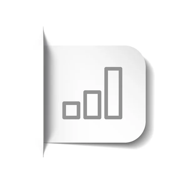 Graph icon — Stock Vector