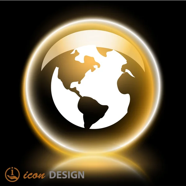 Icône Globe — Image vectorielle