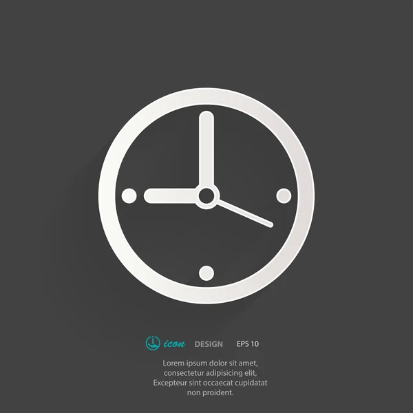 Icono del reloj — Vector de stock