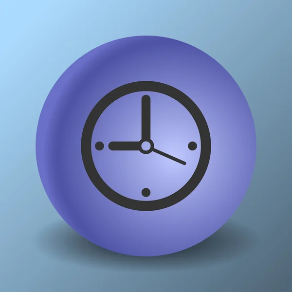 Icono del reloj — Vector de stock