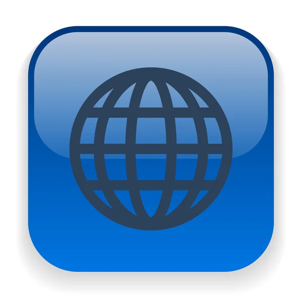 Globo icono — Vector de stock