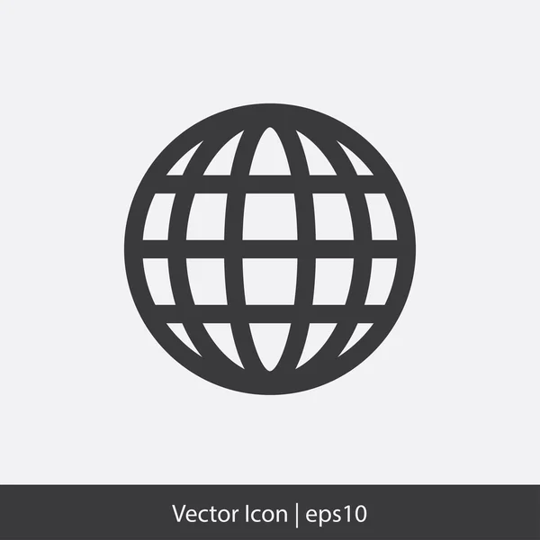 Icona a globo — Vettoriale Stock