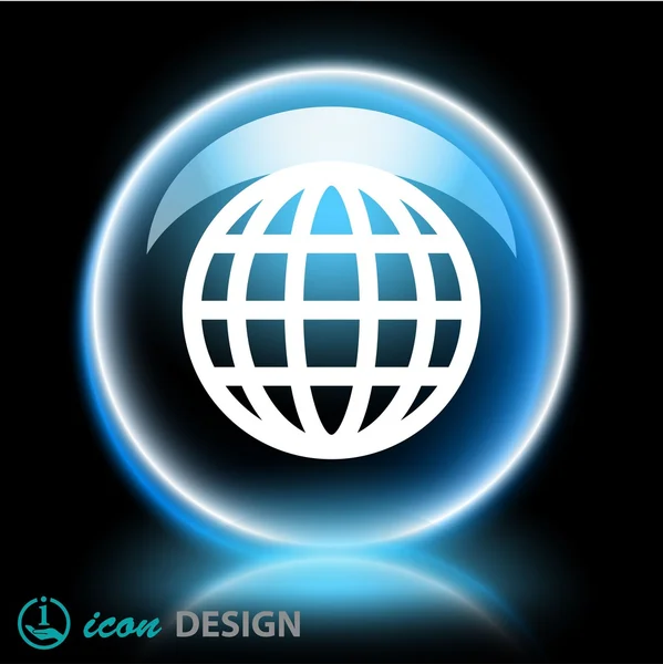 Icône Globe — Image vectorielle