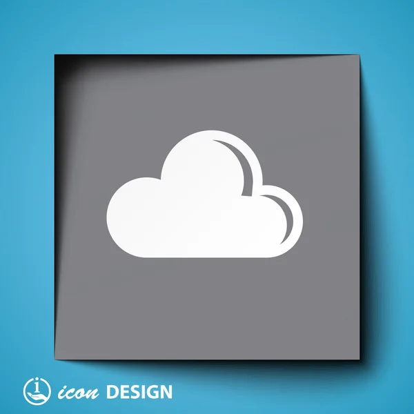 Cloud pictogram — Stockvector