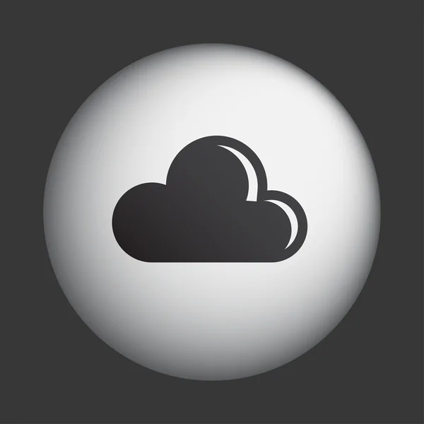 Cloud pictogram — Stockvector