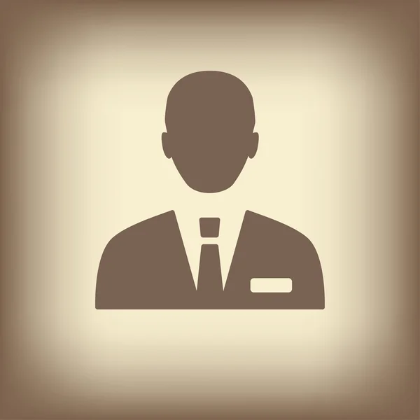 Icono de hombre de negocios — Vector de stock