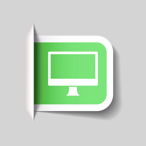 Computer icon — Stock Vector