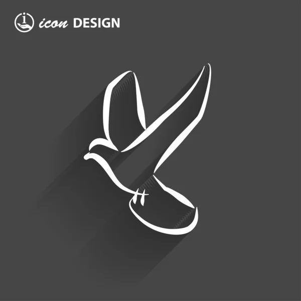 Vogel pictogram — Stockvector