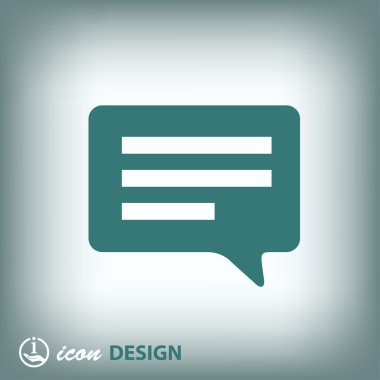 mesaj veya sohbet simgesi