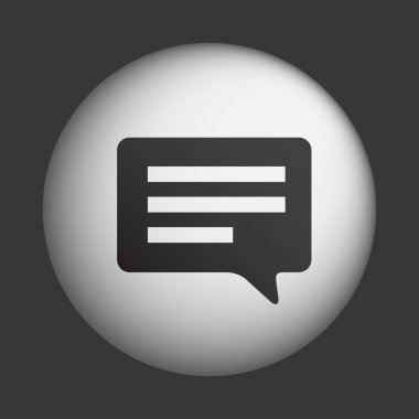 mesaj veya sohbet simgesi