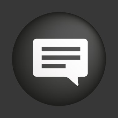 mesaj veya sohbet simgesi