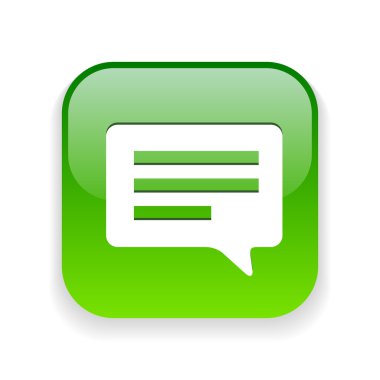 mesaj veya sohbet simgesi