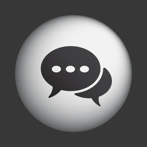 Üzenetet, vagy chat-ikon — Stock Vector