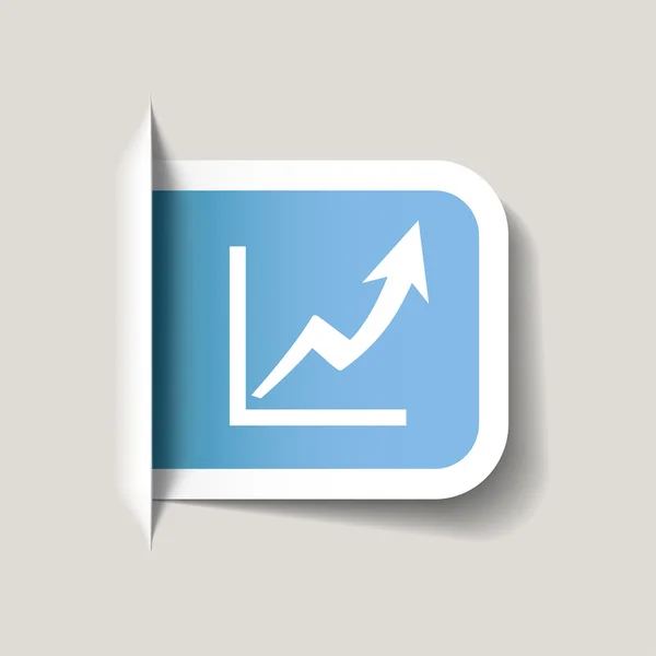 Graph icon — Stock Vector