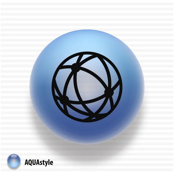 Globo icono — Vector de stock