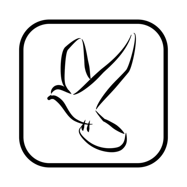 Symbol des Vogels — Stockvektor