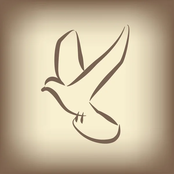 Symbol des Vogels — Stockvektor