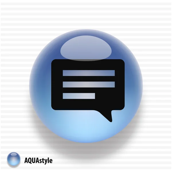 Icon of message or chat — Stock Vector