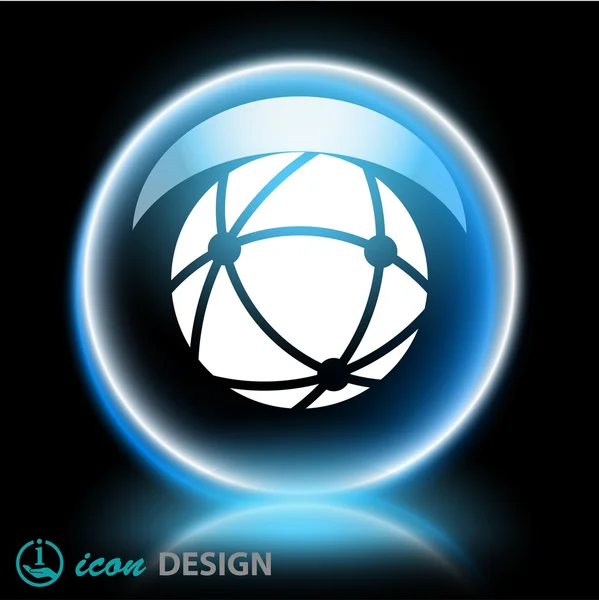 Icône Globe — Image vectorielle