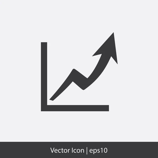 Graph icon — Stock Vector