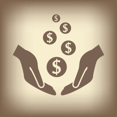 Ellerin simgesinde para