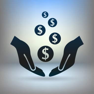 Ellerin simgesinde para