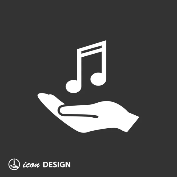 Icône de musique — Image vectorielle