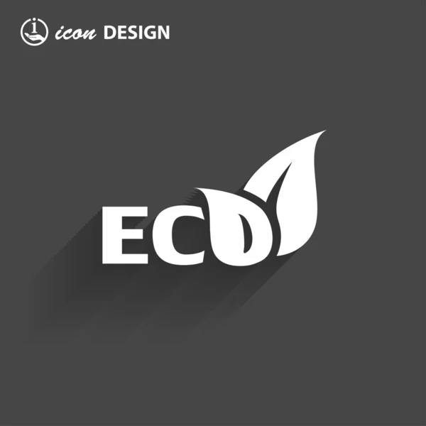 Icône éco — Image vectorielle