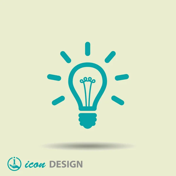 Light bulb icon — Stock Vector