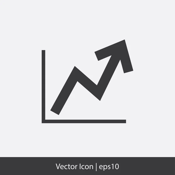 Icona del grafico — Vettoriale Stock