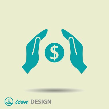 Ellerin simgesinde para