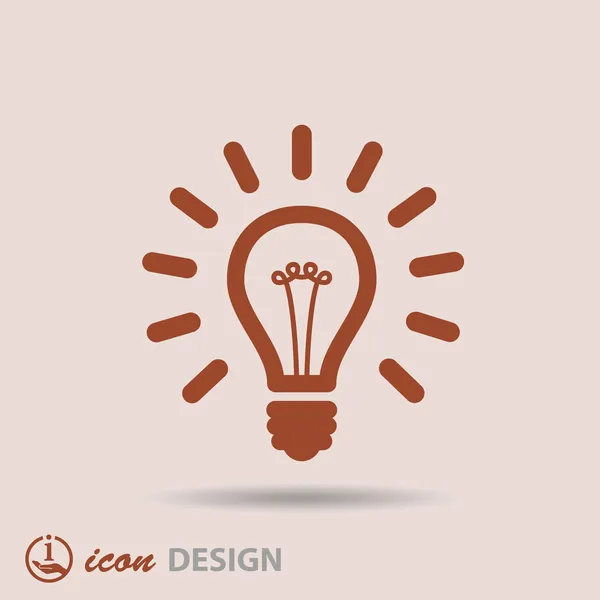 Light bulb icon — Stock Vector