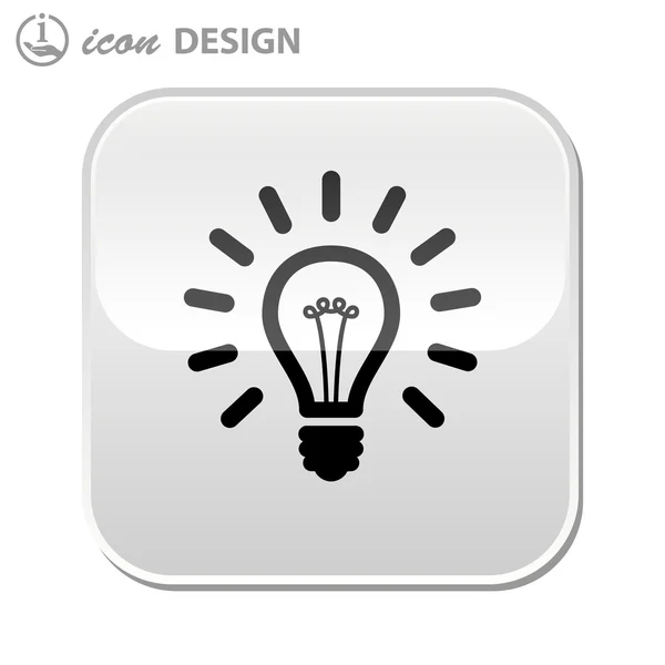 Light bulb icon — Stock Vector