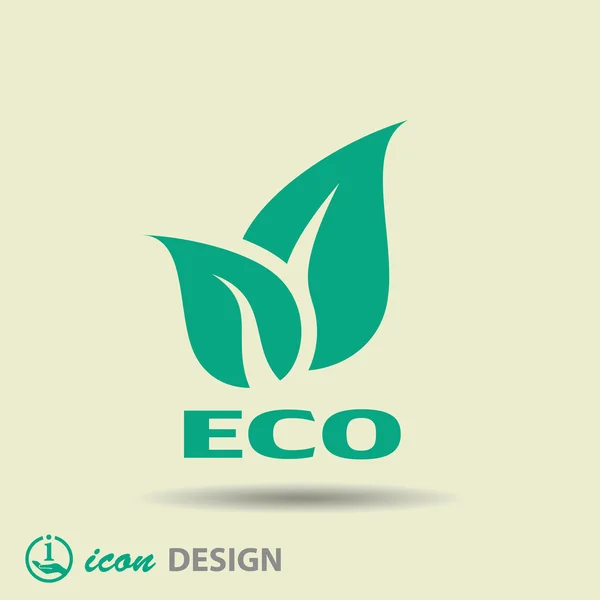 Ícone eco — Vetor de Stock